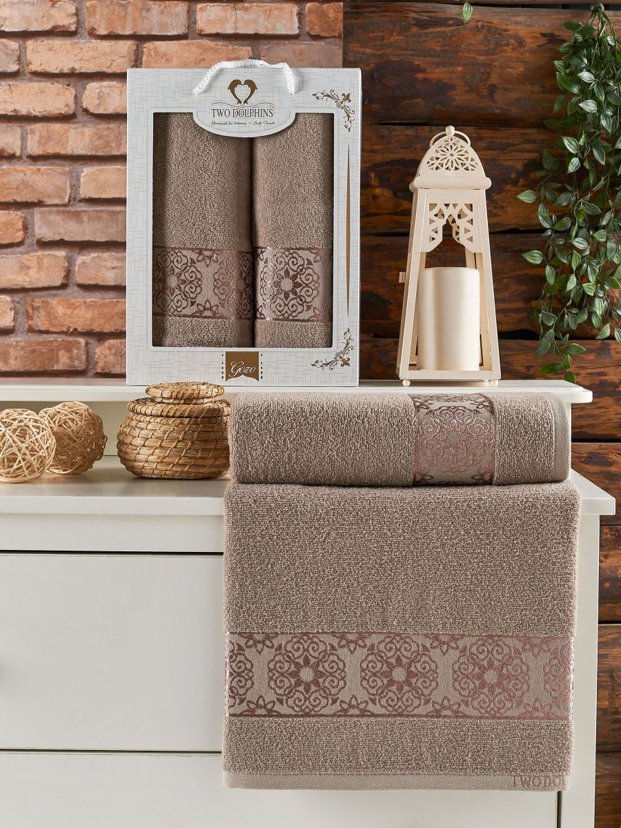 Набор полотенец "GOZO" махра "арт: 11810-бежевый"; Набор из 2 штук 
Набор полотенец "GOZO" махра "арт: 11810-бежевый"; Набор из 2 штук