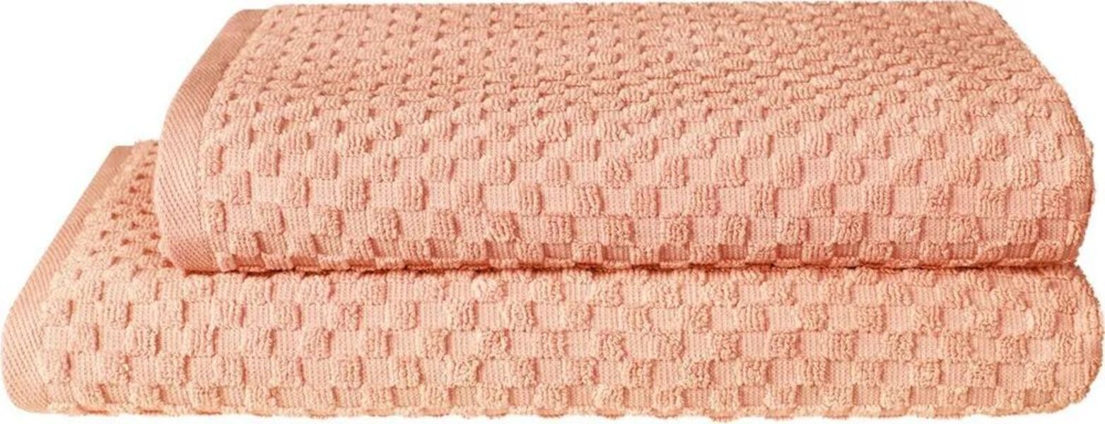 фото Полотенце guten morgen керби махровое 70x130 см хлопок персиковое