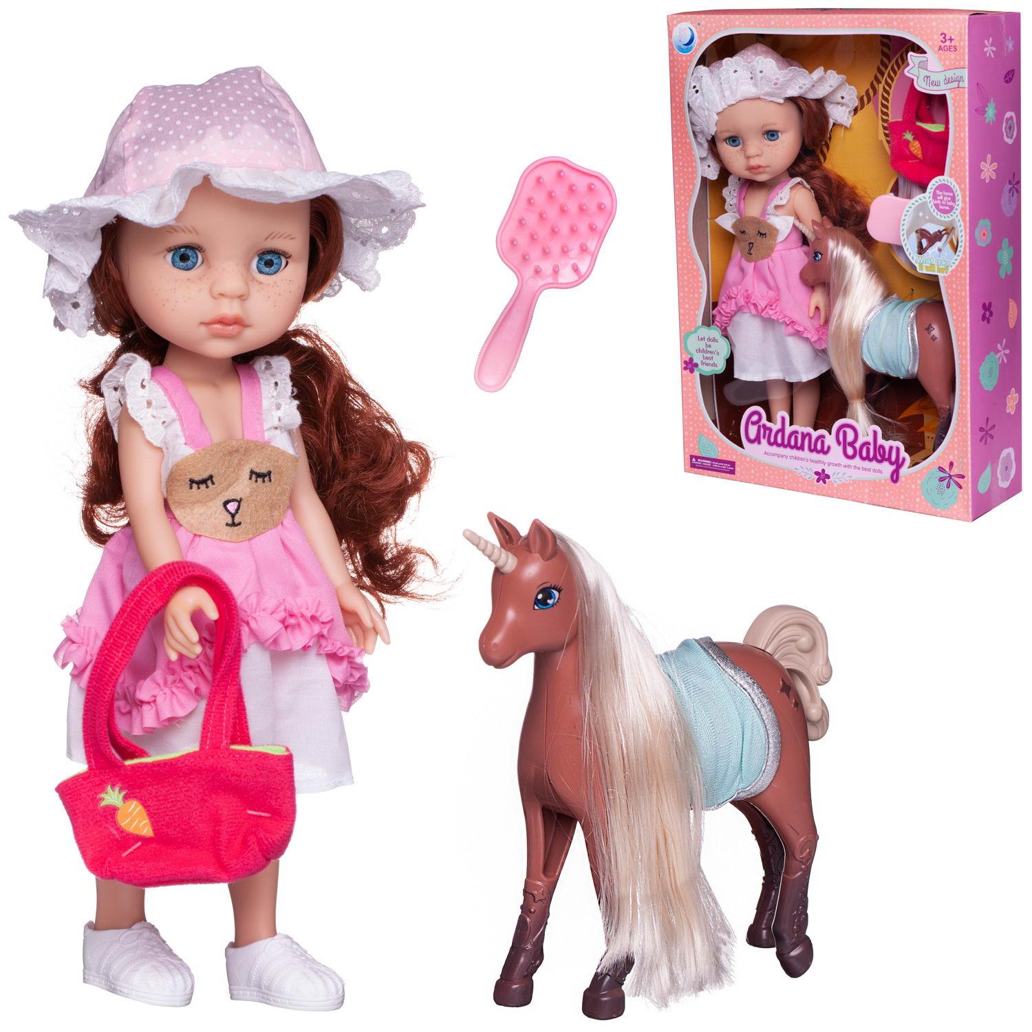 Кукла Junfa Ardana Baby шатенка в розово-белом платье с единорогом 32,5 см, WJ-19260/2
Кукла Junfa Ardana Baby шатенка в розово-белом платье с единорогом 32,5 см, WJ-19260/2