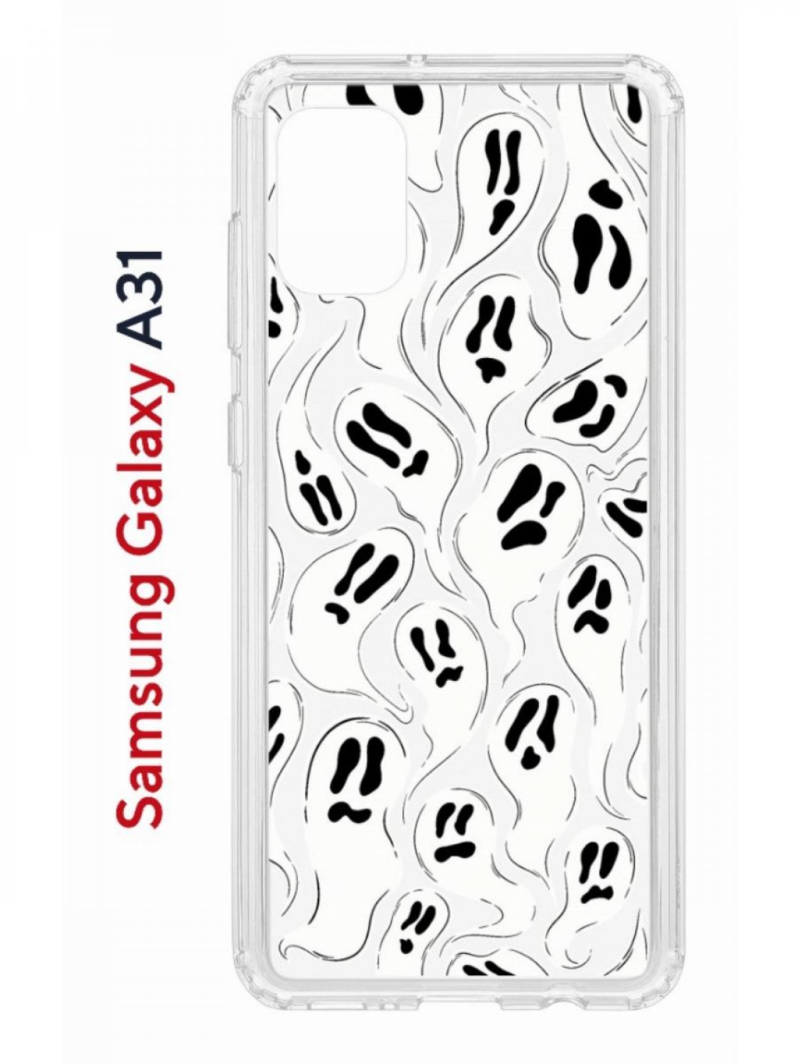 Чехол на Samsung A31 Kruche Print Призраки, противоударный бампер, с защитой камеры, Прозрачный;белый;черный;серый, Самсунг Галакси А31
Чехол на Samsung A31 Kruche Print Призраки, противоударный бампер, с защитой камеры, Прозрачный;белый;черный;серый, Самсунг Галакси А31
