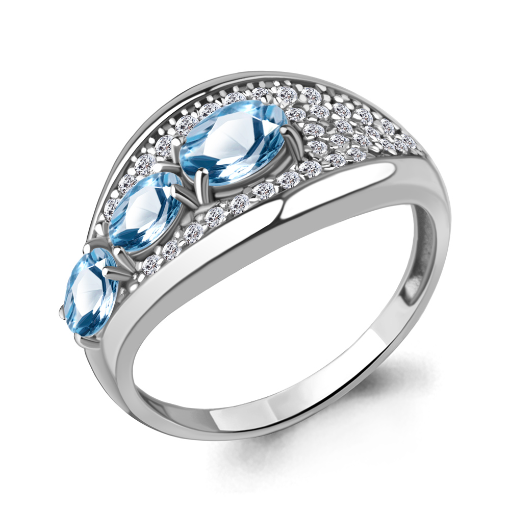Кольцо из серебра с топазом\фианитом Aquamarine Aquamarine 6969305А_925_р р. 17, 6969305А_925_р
Кольцо из серебра с топазом\фианитом Aquamarine Aquamarine 6969305А_925_р р. 17, 6969305А_925_р