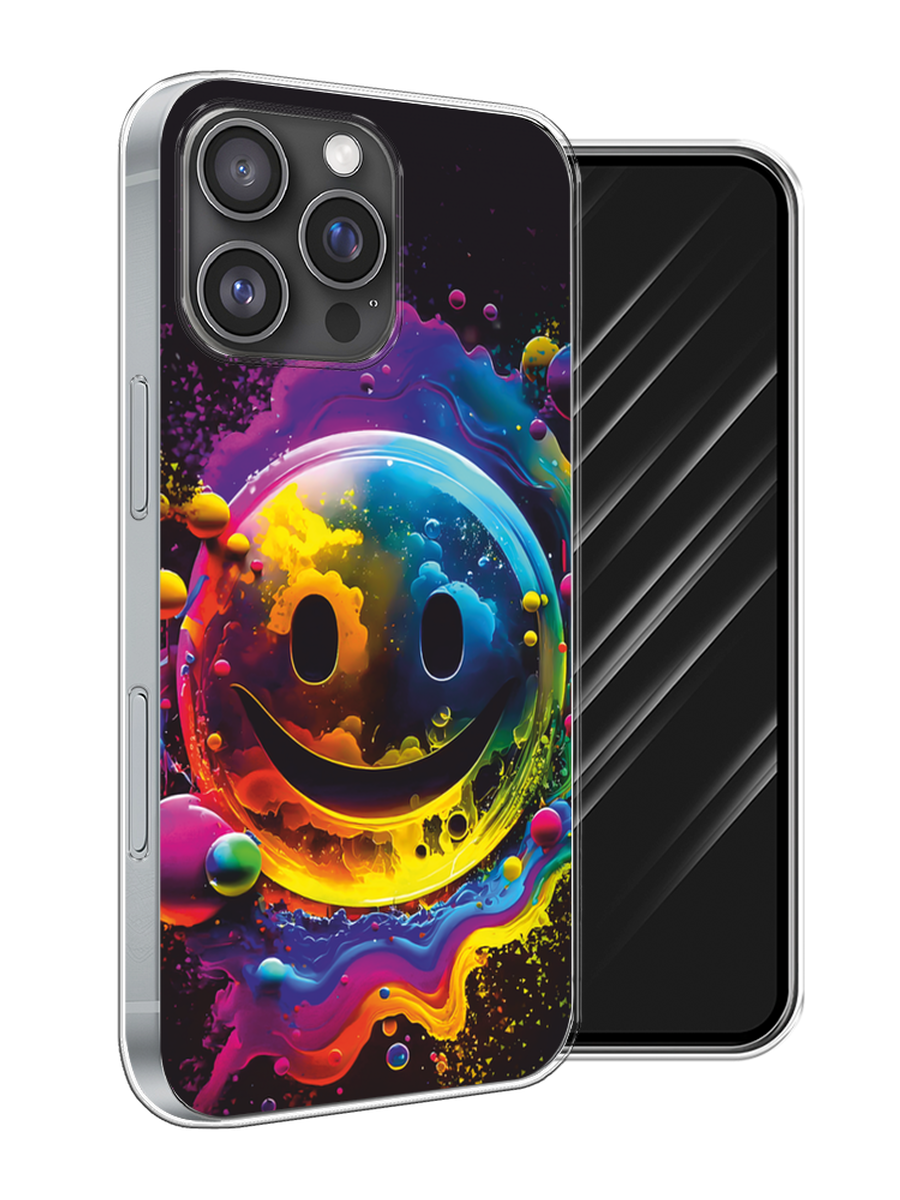 Чехол Awog на Apple iPhone 16 Pro Max "Кислотный смайл", Фиолетовый;желтый;синий, 16350-1
Чехол Awog на Apple iPhone 16 Pro Max "Кислотный смайл", Фиолетовый;желтый;синий, 16350-1