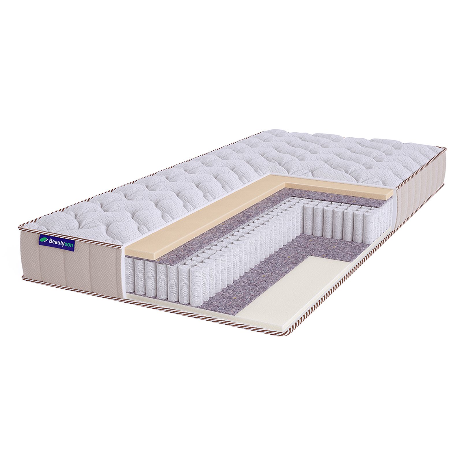 Матрас Beautyson Roll Spring Soft Ecolatex 2 S1200 Lux, 60х175, 20 см, пружинный, Белый, Roll Spring Soft Ecolatex 2 S1200 Lux
Матрас Beautyson Roll Spring Soft Ecolatex 2 S1200 Lux, 60х175, 20 см, пружинный, Белый, Roll Spring Soft Ecolatex 2 S1200 Lux