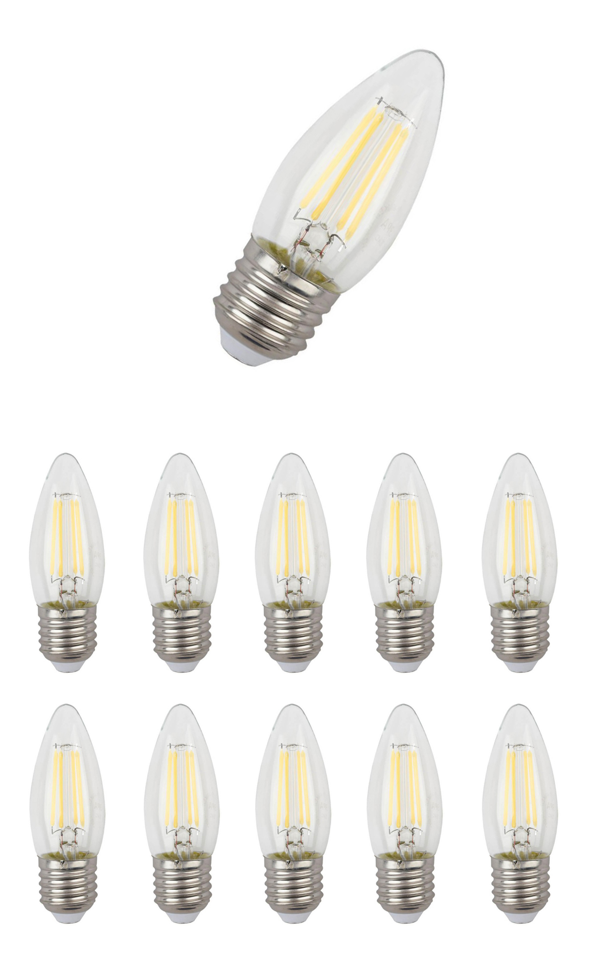 Лампочка светодиодная Foton Lighting Свеча B E27 7,5Вт 220В 750Лм 3000К Теплый белый 10шт, Свеча B E27 7,5Вт 220В 750Лм 3000К Филамент
Лампочка светодиодная Foton Lighting Свеча B E27 7,5Вт 220В 750Лм 3000К Теплый белый 10шт, Свеча B E27 7,5Вт 220В 750Лм 3000К Филамент
