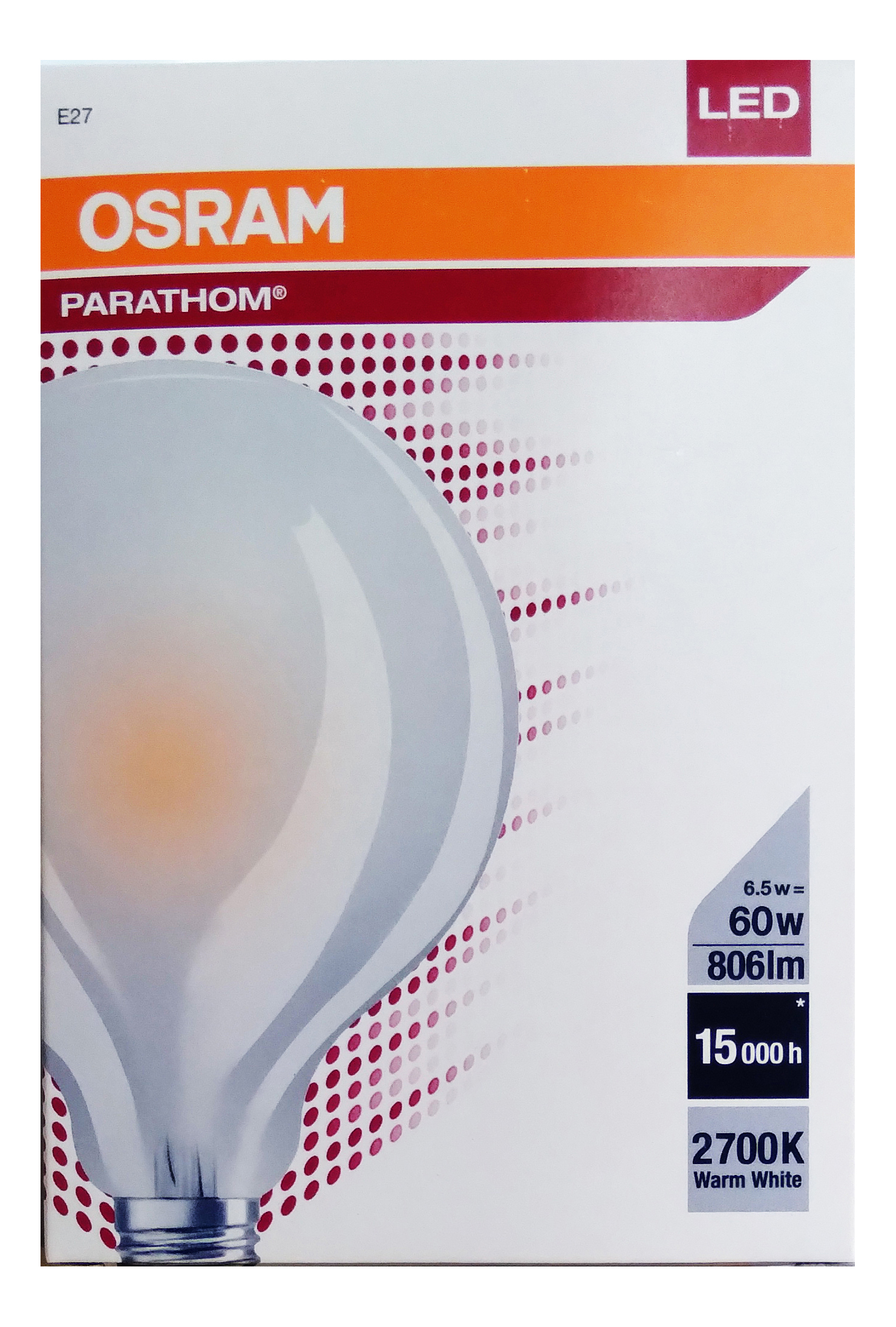 Лампочка светодиодная OSRAM Шар G95 E27 6,5Вт 220В 806Лм 2700К Тепл белый Филаментная 1шт, Шар G95 E27 6,5Вт 220В 806Лм 2700К Филамент
Лампочка светодиодная OSRAM Шар G95 E27 6,5Вт 220В 806Лм 2700К Тепл белый Филаментная 1шт, Шар G95 E27 6,5Вт 220В 806Лм 2700К Филамент