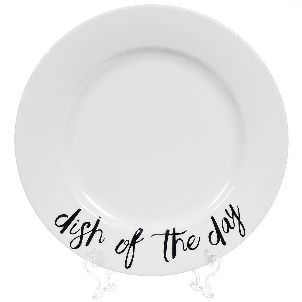 Тарелка обеденная, керамика, 27 см, круглая, Пати тайм, Daniks, Белый 
Тарелка обеденная, керамика, 27 см, круглая, Пати тайм, Daniks, Белый