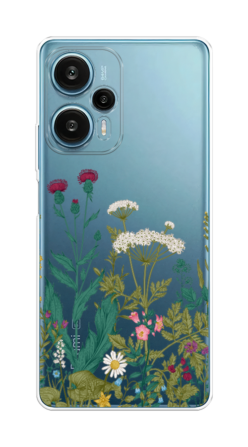 Чехол на Xiaomi Redmi Note 12 Turbo "Дикие полевые цветы", Зеленый;розовый;белый, 318450-2
Чехол на Xiaomi Redmi Note 12 Turbo "Дикие полевые цветы", Зеленый;розовый;белый, 318450-2