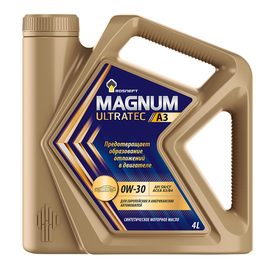 Масло моторное Роснефть Magnum Ultratec A3 0w-30 (4 л) синт. SN/CF, A3/B4, Magnum Ultratec A3
Масло моторное Роснефть Magnum Ultratec A3 0w-30 (4 л) синт. SN/CF, A3/B4, Magnum Ultratec A3