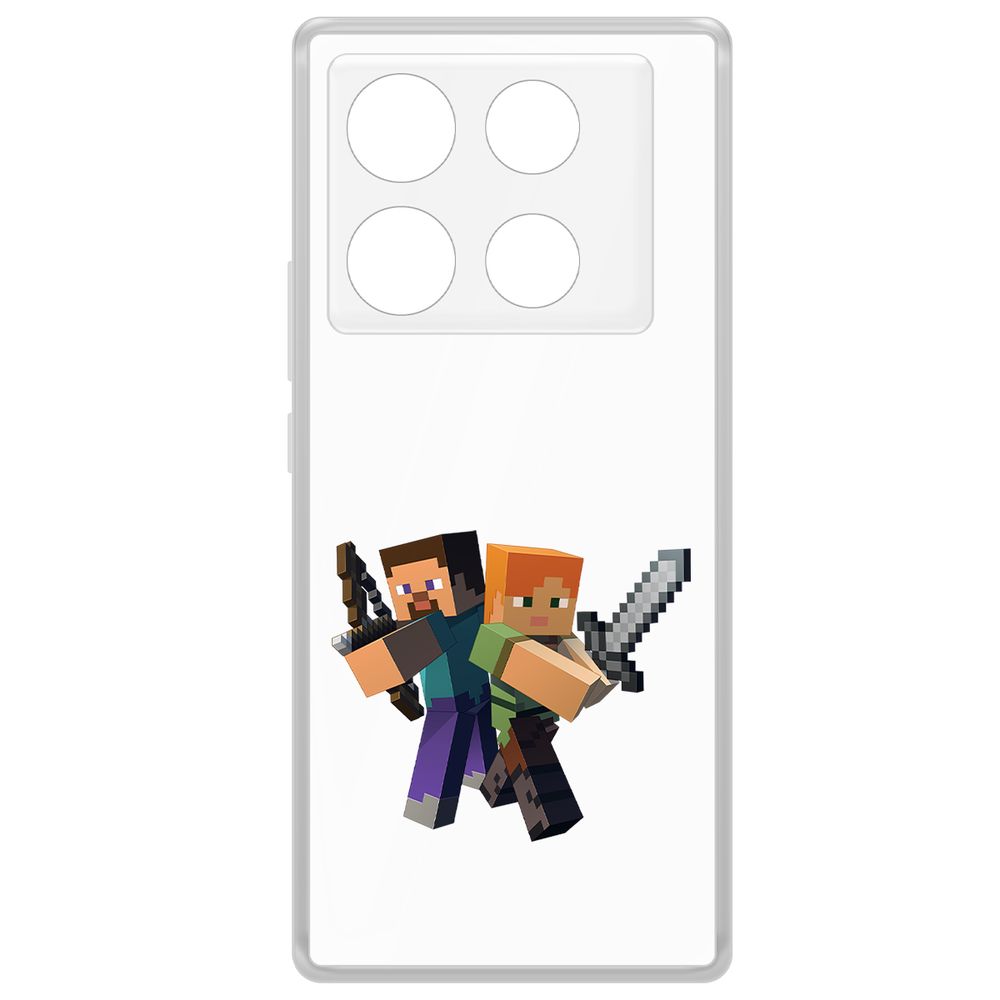Чехол-накладка Krutoff Clear Case Minecraft-Стив и Алекс для INFINIX Note 40 Pro, Прозрачный
Чехол-накладка Krutoff Clear Case Minecraft-Стив и Алекс для INFINIX Note 40 Pro, Прозрачный