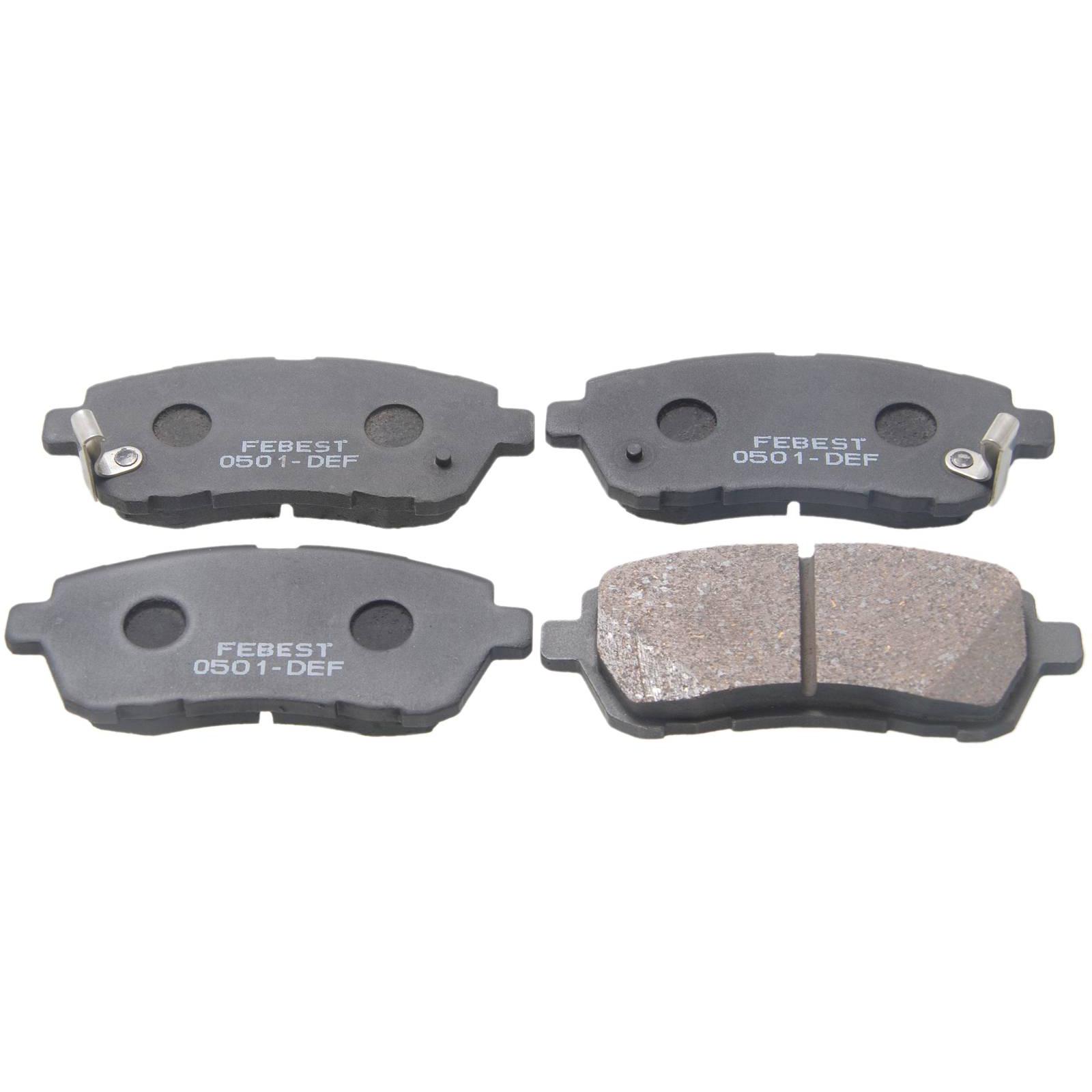 Колодки тормозные передние для автомобилей DAIHATSU, FORD, SUZUKI, MAZDA 0501-DEF FEBEST
Колодки тормозные передние для автомобилей DAIHATSU, FORD, SUZUKI, MAZDA 0501-DEF FEBEST