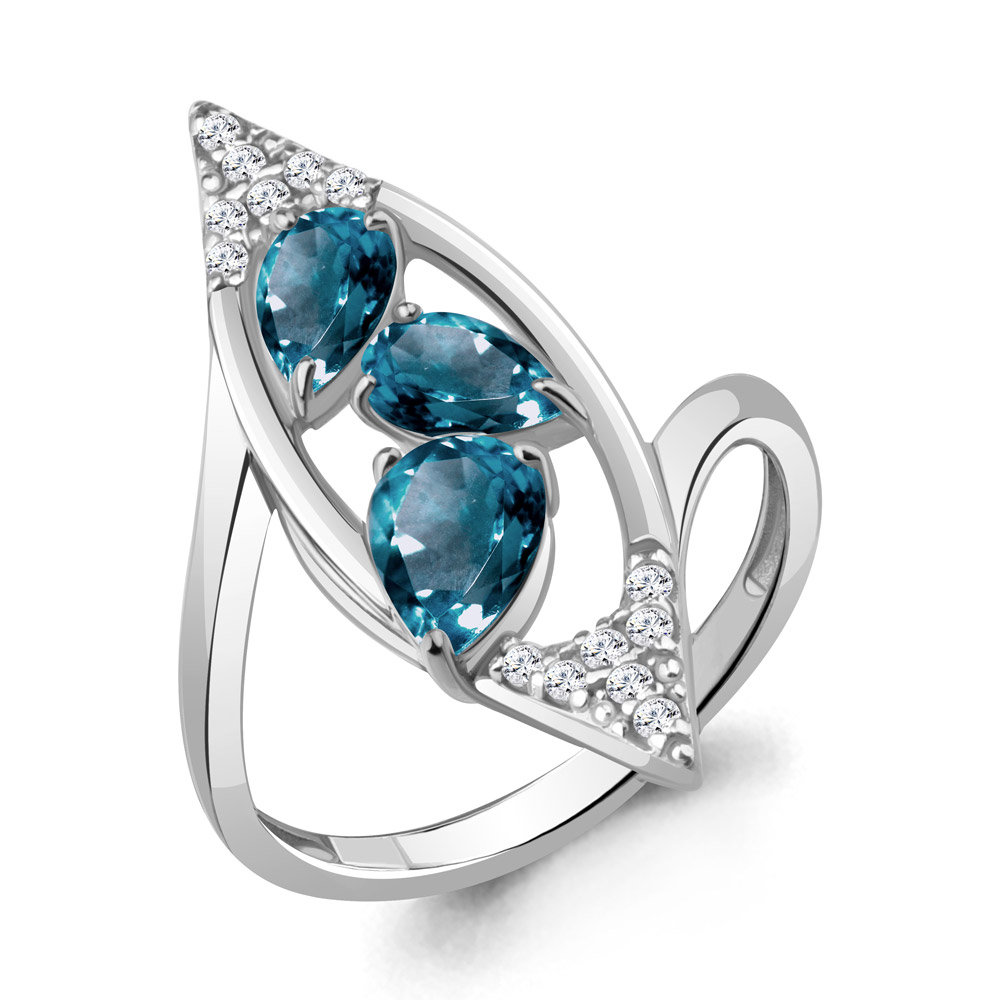 Кольцо из серебра с топазом\фианитом Aquamarine Aquamarine 6968908А_925_р р, 6968908А_925_р
Кольцо из серебра с топазом\фианитом Aquamarine Aquamarine 6968908А_925_р р, 6968908А_925_р