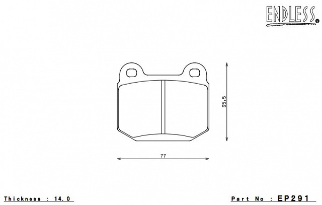 Комплект тормозных колодок Endless EP291SSS 
Комплект тормозных колодок Endless EP291SSS