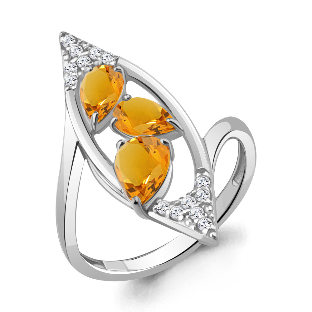 Кольцо из серебра с цитрином\фианитом Aquamarine Aquamarine 6968906А_925_р р, 6968906А_925_р
Кольцо из серебра с цитрином\фианитом Aquamarine Aquamarine 6968906А_925_р р, 6968906А_925_р