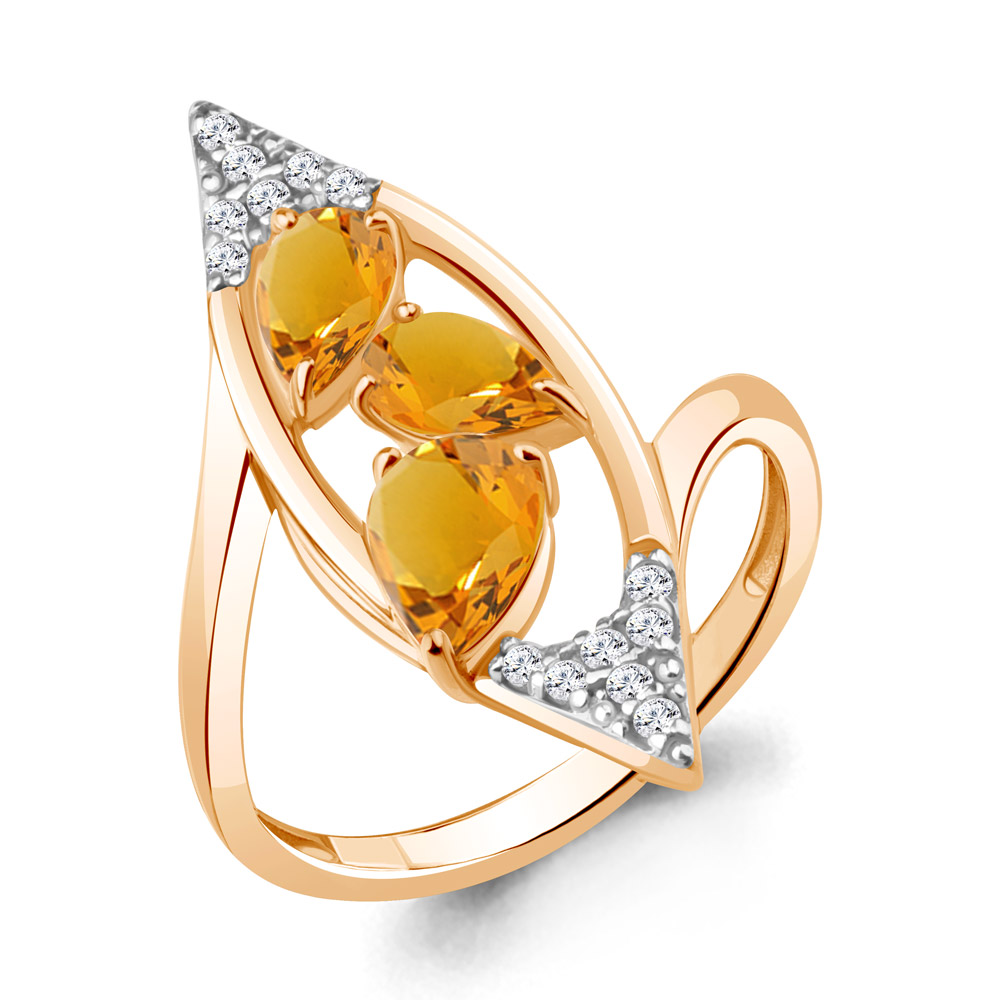 Кольцо из серебра с цитрином\фианитом Aquamarine Aquamarine 6968906А_925_з р, 6968906А_925_з
Кольцо из серебра с цитрином\фианитом Aquamarine Aquamarine 6968906А_925_з р, 6968906А_925_з
