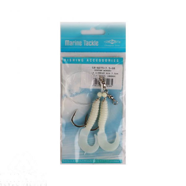 фото Морская оснастка mikado pilk d-twist 5.5см, крючок № 4/0 (phospho)