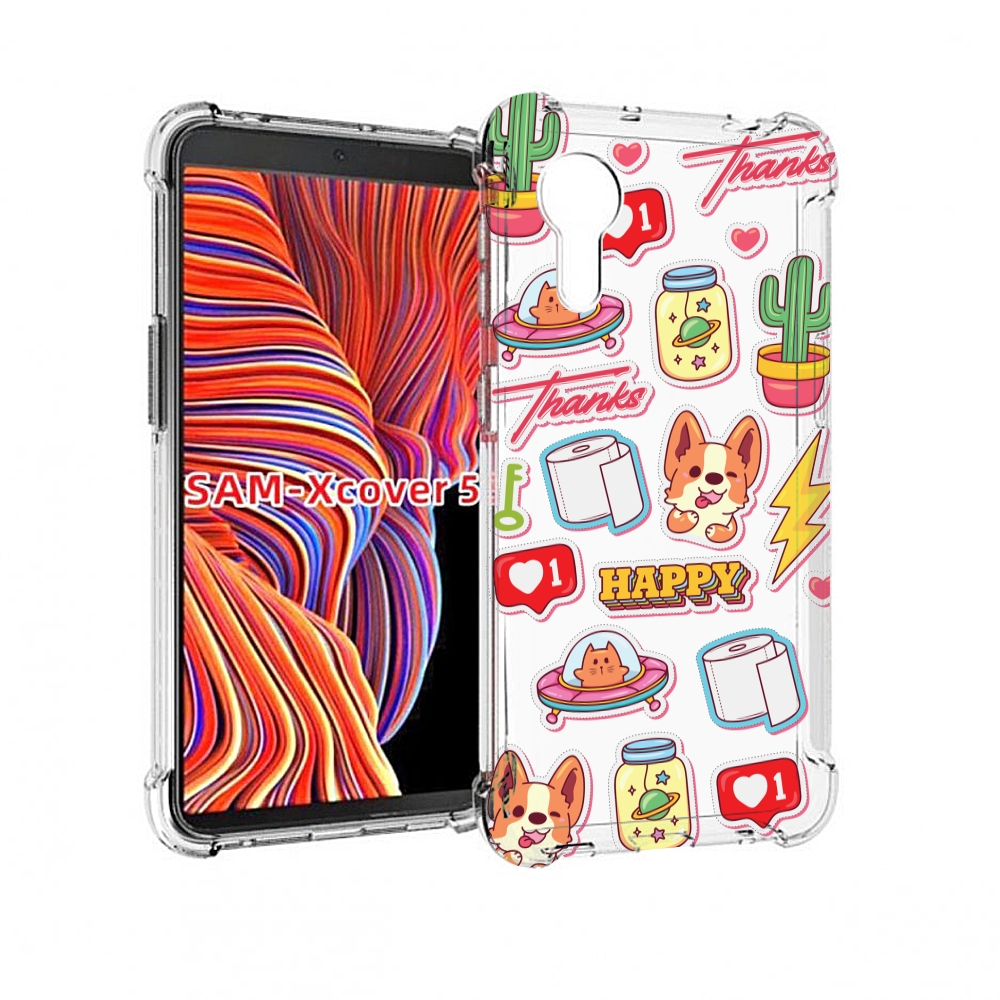 Чехол MyPads милые-стикеры-корги для Samsung Galaxy Xcover 5, Прозрачный, Tocco
Чехол MyPads милые-стикеры-корги для Samsung Galaxy Xcover 5, Прозрачный, Tocco