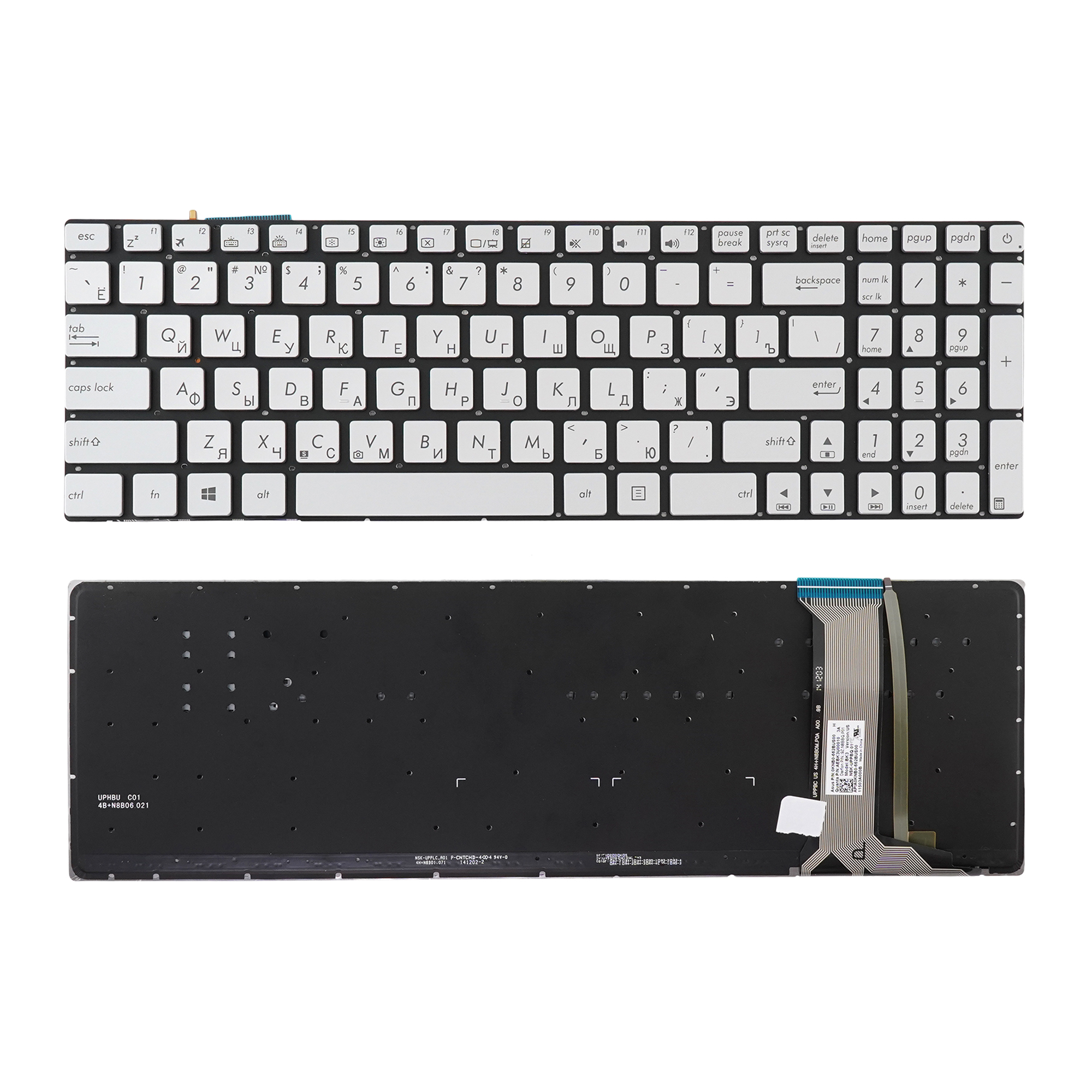 Клавиатура Azerty для ноутбука Asus G551/ GL552/ GL752 серая с подсветкой, 0KNB0-662CUS00
Клавиатура Azerty для ноутбука Asus G551/ GL552/ GL752 серая с подсветкой, 0KNB0-662CUS00