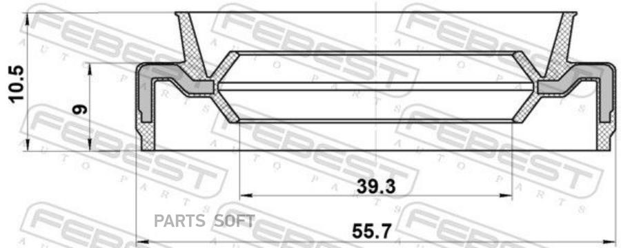 FEBECT 95CDS41560910X 95CDS-41560910X_сальник КПП! 39.3x55.7x9/10.5\ Honda Accord 1.8-2.0
FEBECT 95CDS41560910X 95CDS-41560910X_сальник КПП! 39.3x55.7x9/10.5\ Honda Accord 1.8-2.0