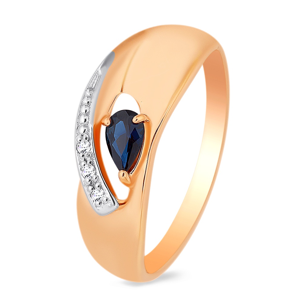 Кольцо женское из красного золота с сапфиром, бриллиантом 585Gold 101011497, р. 16,5, 101011497
Кольцо женское из красного золота с сапфиром, бриллиантом 585Gold 101011497, р. 16,5, 101011497