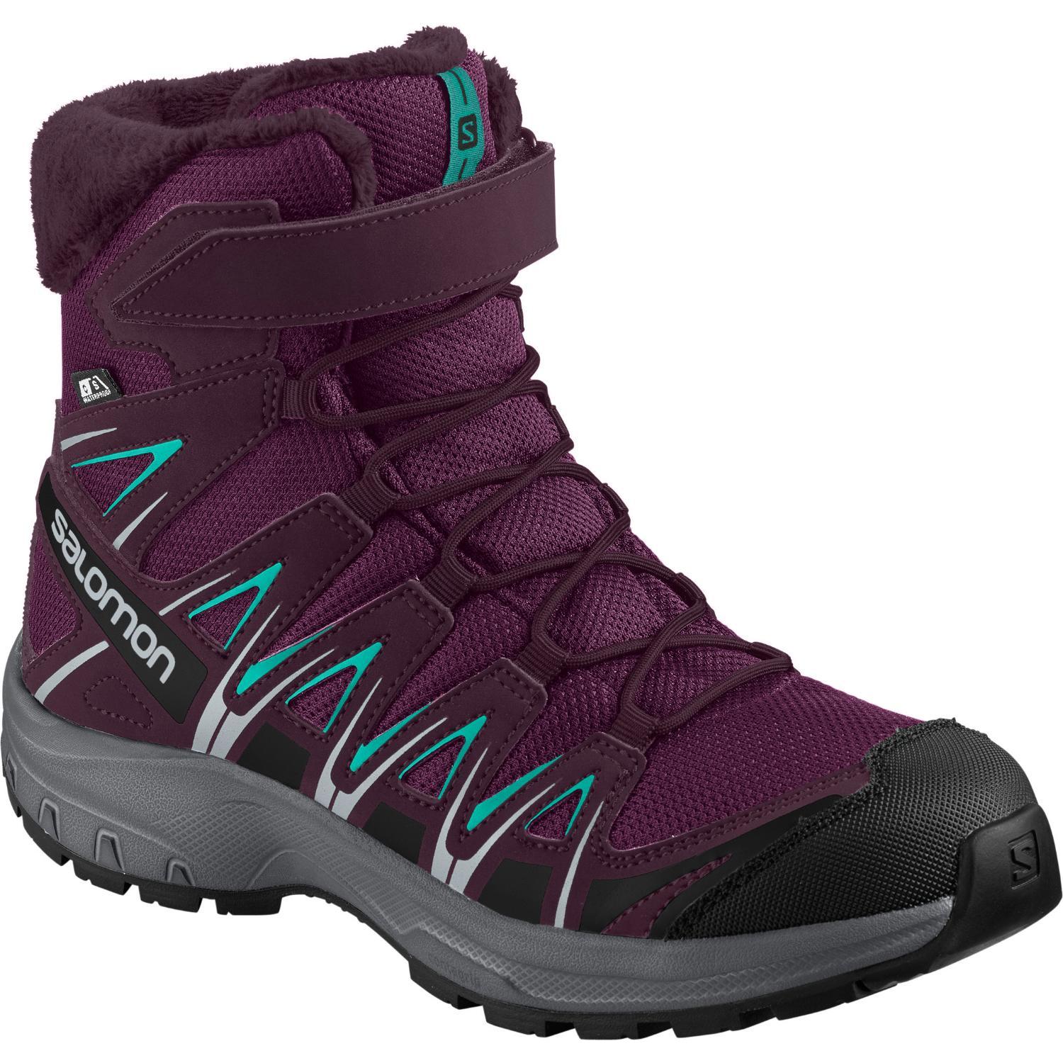 фото Ботинки salomon xa pro 3d winter ts cswp j dk purple/potent purple/atlantis, р. 30