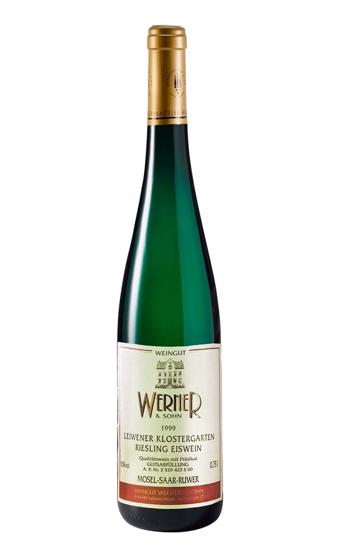 Вино сладкое белое Weingut Werner Sohn Leiwener Klostergarten Riesling 1999, Герм, 0.75 л
Вино сладкое белое Weingut Werner Sohn Leiwener Klostergarten Riesling 1999, Герм, 0.75 л