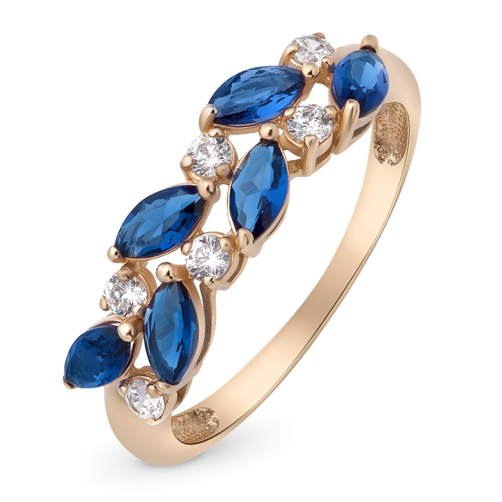 Кольцо женское из красного золота с сапфиром, бриллиантом 585Gold 101010529, р. 20, 101010529
Кольцо женское из красного золота с сапфиром, бриллиантом 585Gold 101010529, р. 20, 101010529