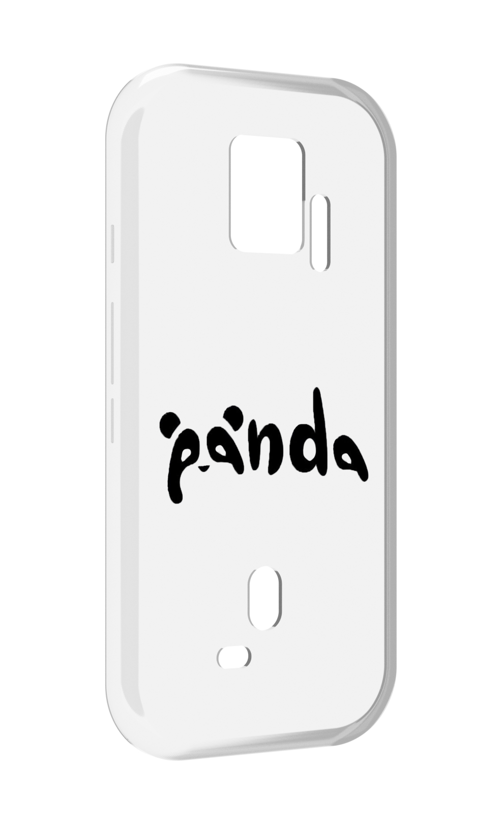 Чехол MyPads панда надпись для ZTE Nubia Red Magic 7S Pro, Прозрачный, Tocco