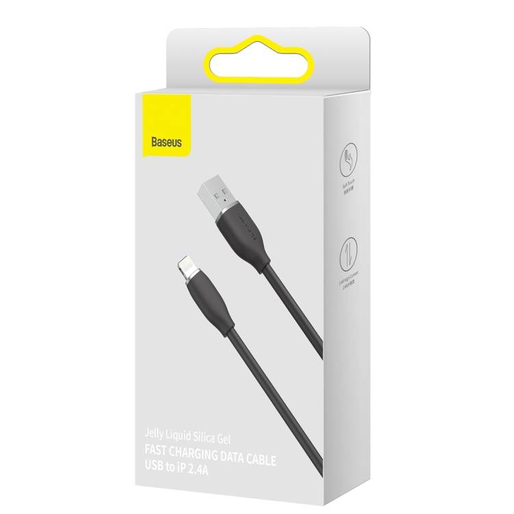 Кабель-зарядка USB Lightning Baseus Jelly Liquid Silica Gel 2.4A, 2 м, черный CAGD000101
Кабель-зарядка USB Lightning Baseus Jelly Liquid Silica Gel 2.4A, 2 м, черный CAGD000101