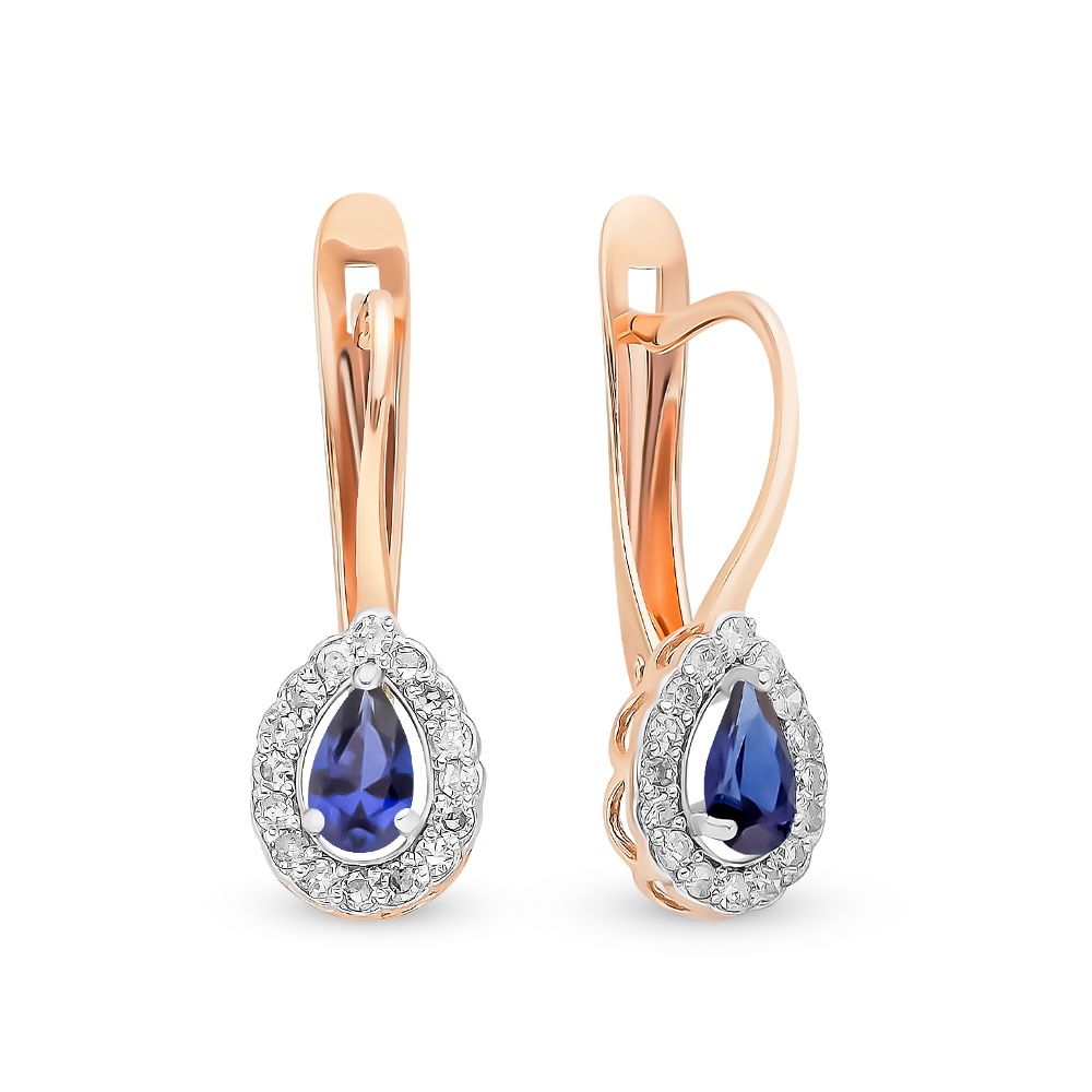 Серьги из красного золота 585Gold 102007265, сапфир искусственный/бриллиант, 102007265
Серьги из красного золота 585Gold 102007265, сапфир искусственный/бриллиант, 102007265