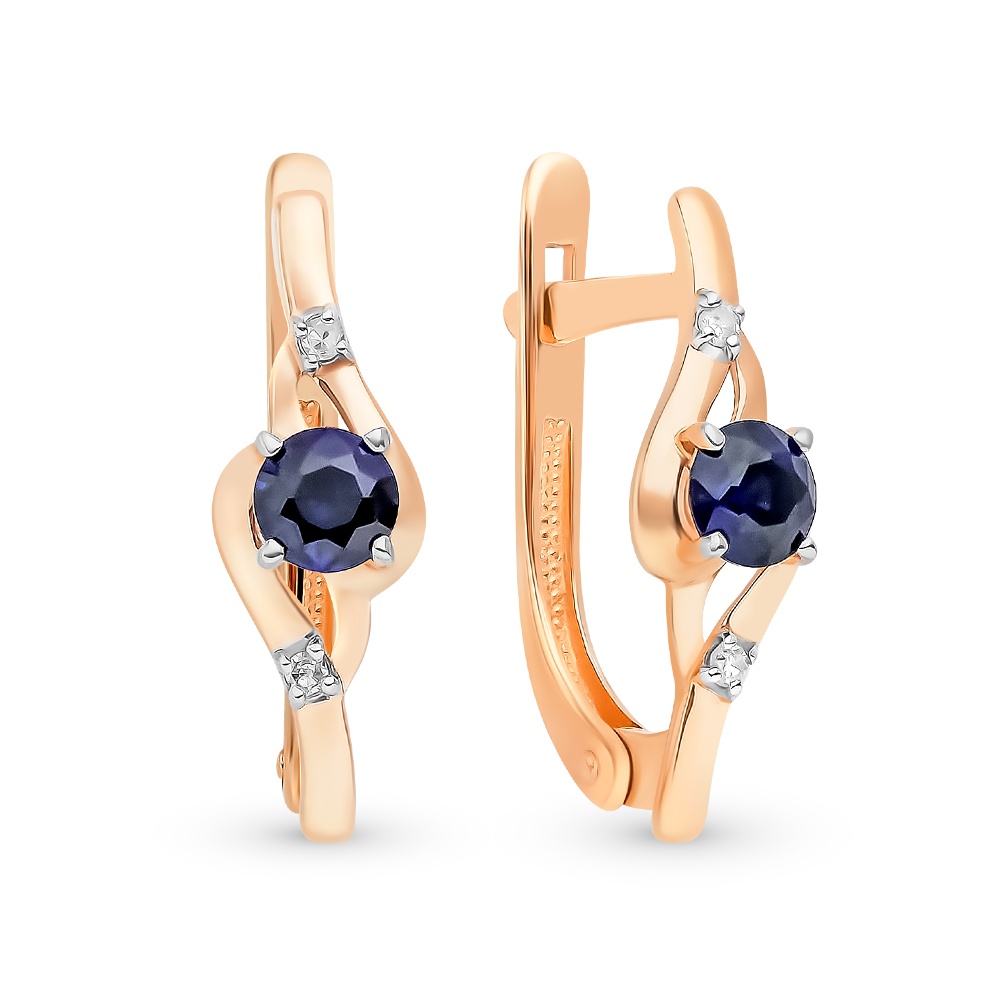 Серьги из красного золота 585Gold 102007154, сапфир искусственный/бриллиант, 102007154
Серьги из красного золота 585Gold 102007154, сапфир искусственный/бриллиант, 102007154