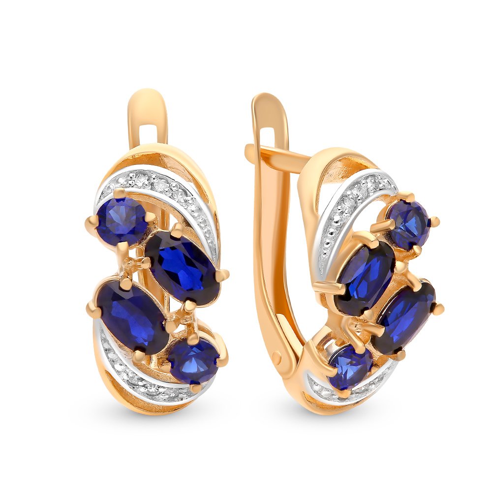 Серьги из красного золота 585Gold 102006582, сапфир искусственный/бриллиант, 102006582
Серьги из красного золота 585Gold 102006582, сапфир искусственный/бриллиант, 102006582