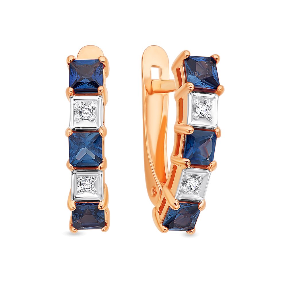 Серьги из красного золота 585Gold 102005094, сапфир искусственный/бриллиант, 102005094
Серьги из красного золота 585Gold 102005094, сапфир искусственный/бриллиант, 102005094