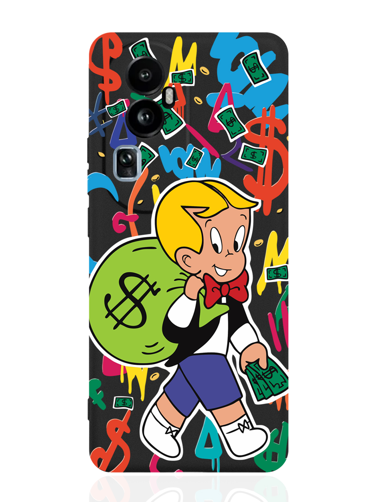 Чехол для OPPO Reno10 Pro Monopoly Richie Rich/ Монополи Богатенький Риччи черный, Разноцветный
Чехол для OPPO Reno10 Pro Monopoly Richie Rich/ Монополи Богатенький Риччи черный, Разноцветный