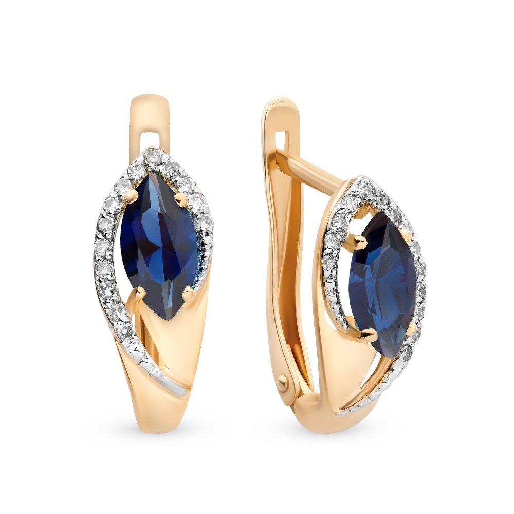 Серьги из красного золота 585Gold 102004871, сапфир искусственный/бриллиант, 102004871
Серьги из красного золота 585Gold 102004871, сапфир искусственный/бриллиант, 102004871