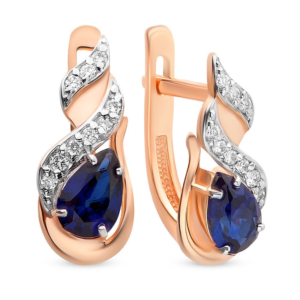 Серьги из красного золота 585Gold 102004749, сапфир искусственный/бриллиант, 102004749
Серьги из красного золота 585Gold 102004749, сапфир искусственный/бриллиант, 102004749