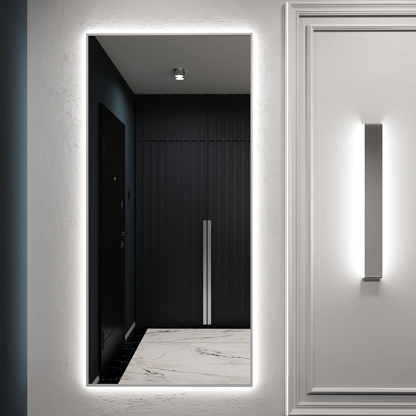 Зеркало с подсветкой настенное ONE MARKET 160х70 см 6000К Серебро, Серебристый
Зеркало с подсветкой настенное ONE MARKET 160х70 см 6000К Серебро, Серебристый