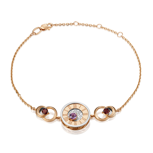 Браслет из золота р. PLATINA jewelry 05-0673-00-257-1111-76, гранат\аметист, 05-0673-00-257-1111-76
Браслет из золота р. PLATINA jewelry 05-0673-00-257-1111-76, гранат\аметист, 05-0673-00-257-1111-76