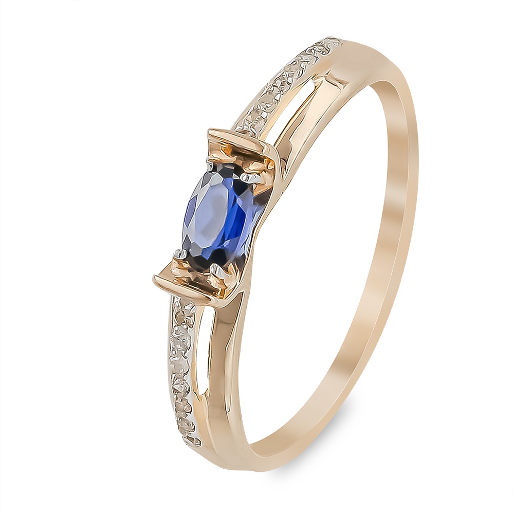 Кольцо женское из красного золота с сапфиром, бриллиантом 585Gold 101013982, р, 101013982
Кольцо женское из красного золота с сапфиром, бриллиантом 585Gold 101013982, р, 101013982