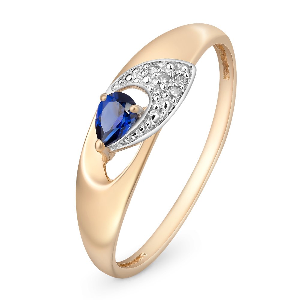 Кольцо женское из красного золота с сапфиром, бриллиантом 585Gold 101012076, р, 101012076
Кольцо женское из красного золота с сапфиром, бриллиантом 585Gold 101012076, р, 101012076