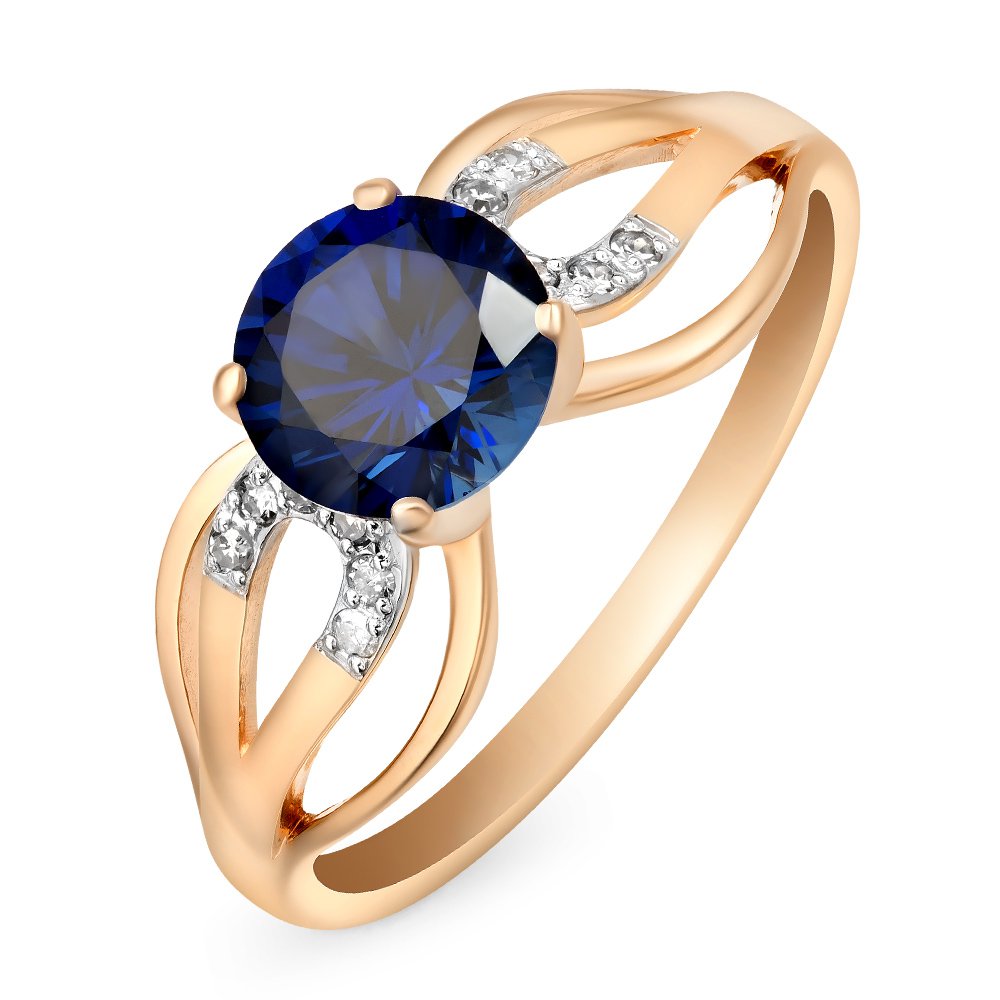 Кольцо женское из красного золота с сапфиром, бриллиантом 585Gold 101011293, р. 17, 101011293
Кольцо женское из красного золота с сапфиром, бриллиантом 585Gold 101011293, р. 17, 101011293