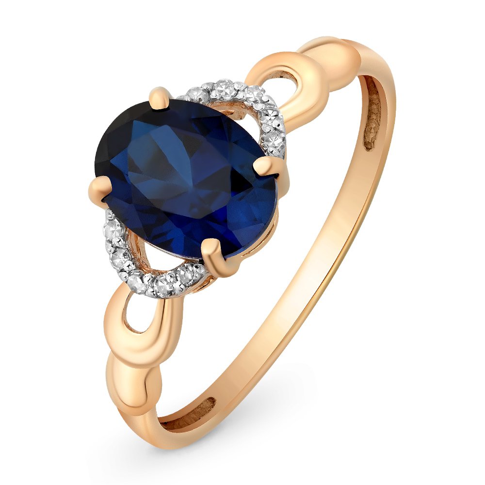 Кольцо женское из красного золота с сапфиром, бриллиантом 585Gold 101014856, р. 18, 101014856
Кольцо женское из красного золота с сапфиром, бриллиантом 585Gold 101014856, р. 18, 101014856