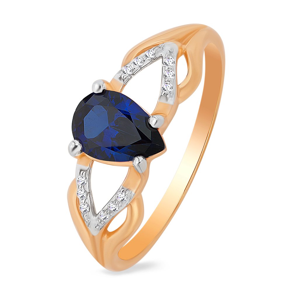 Кольцо женское из красного золота с сапфиром, бриллиантом 585Gold 101009731, р. 17, 101009731
Кольцо женское из красного золота с сапфиром, бриллиантом 585Gold 101009731, р. 17, 101009731