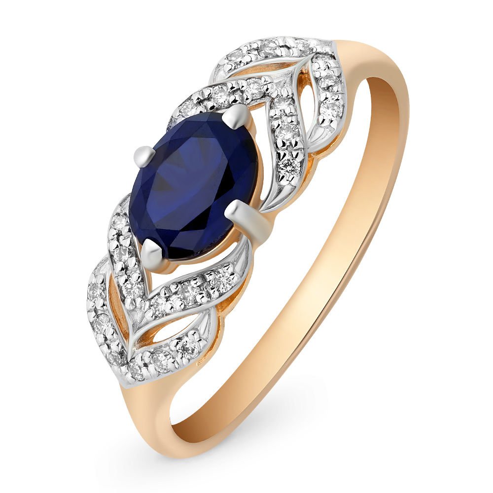 Кольцо из золота р. , 585Gold 101008649, сапфир искусственный\бриллиант, 101008649
Кольцо из золота р. , 585Gold 101008649, сапфир искусственный\бриллиант, 101008649