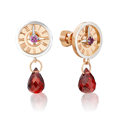 Серьги из белого золота/красного золота с гранатом PLATINA jewelry 02-4715-00-204-1111-75, 02-4715-00-204-1111-75
Серьги из белого золота/красного золота с гранатом PLATINA jewelry 02-4715-00-204-1111-75, 02-4715-00-204-1111-75