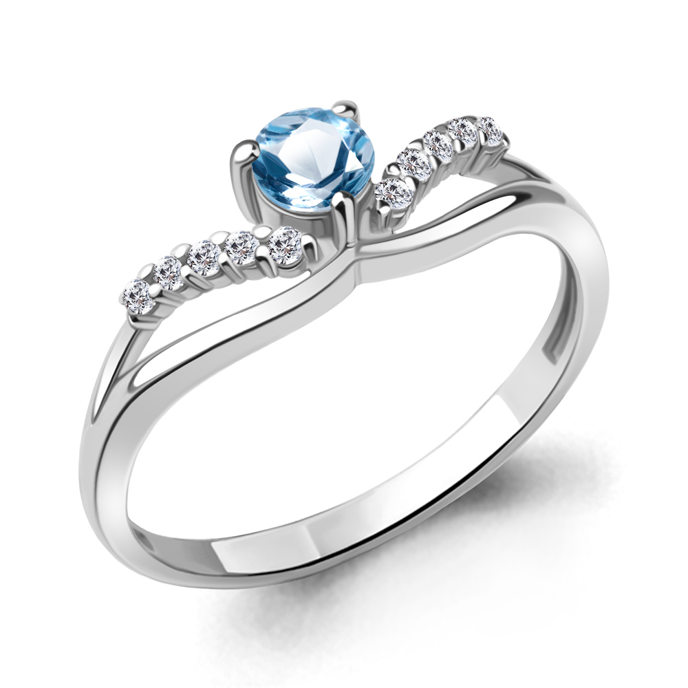 Кольцо из серебра с топазом\фианитом Aquamarine Aquamarine 6968505А_925_р р. 18, 6968505А_925_р
Кольцо из серебра с топазом\фианитом Aquamarine Aquamarine 6968505А_925_р р. 18, 6968505А_925_р