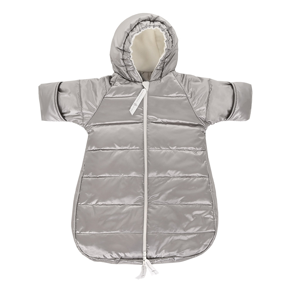 фото Makkaroni kids комбинезон-мешок демисезон 1-3 мес. рост 62 серый nobrand