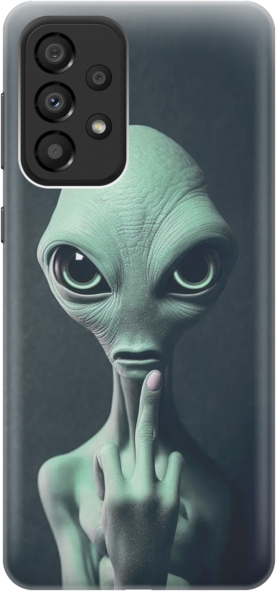 Силиконовый чехол на Samsung Galaxy A33 5G с принтом "Инопланетянин", Зеленый;синий;черный, 20000681
Силиконовый чехол на Samsung Galaxy A33 5G с принтом "Инопланетянин", Зеленый;синий;черный, 20000681