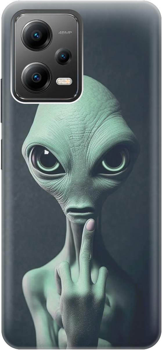 Силиконовый чехол на Poco X5 5G с принтом "Инопланетянин", Зеленый;синий;черный, 20000535
Силиконовый чехол на Poco X5 5G с принтом "Инопланетянин", Зеленый;синий;черный, 20000535