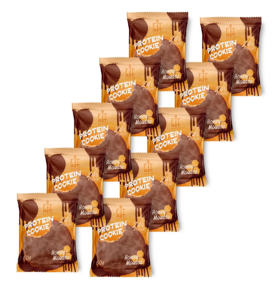 Протеиновое печенье Fit Kit Chocolate Protein Cookie Медовый мусс, 10 шт по 50 г
Протеиновое печенье Fit Kit Chocolate Protein Cookie Медовый мусс, 10 шт по 50 г