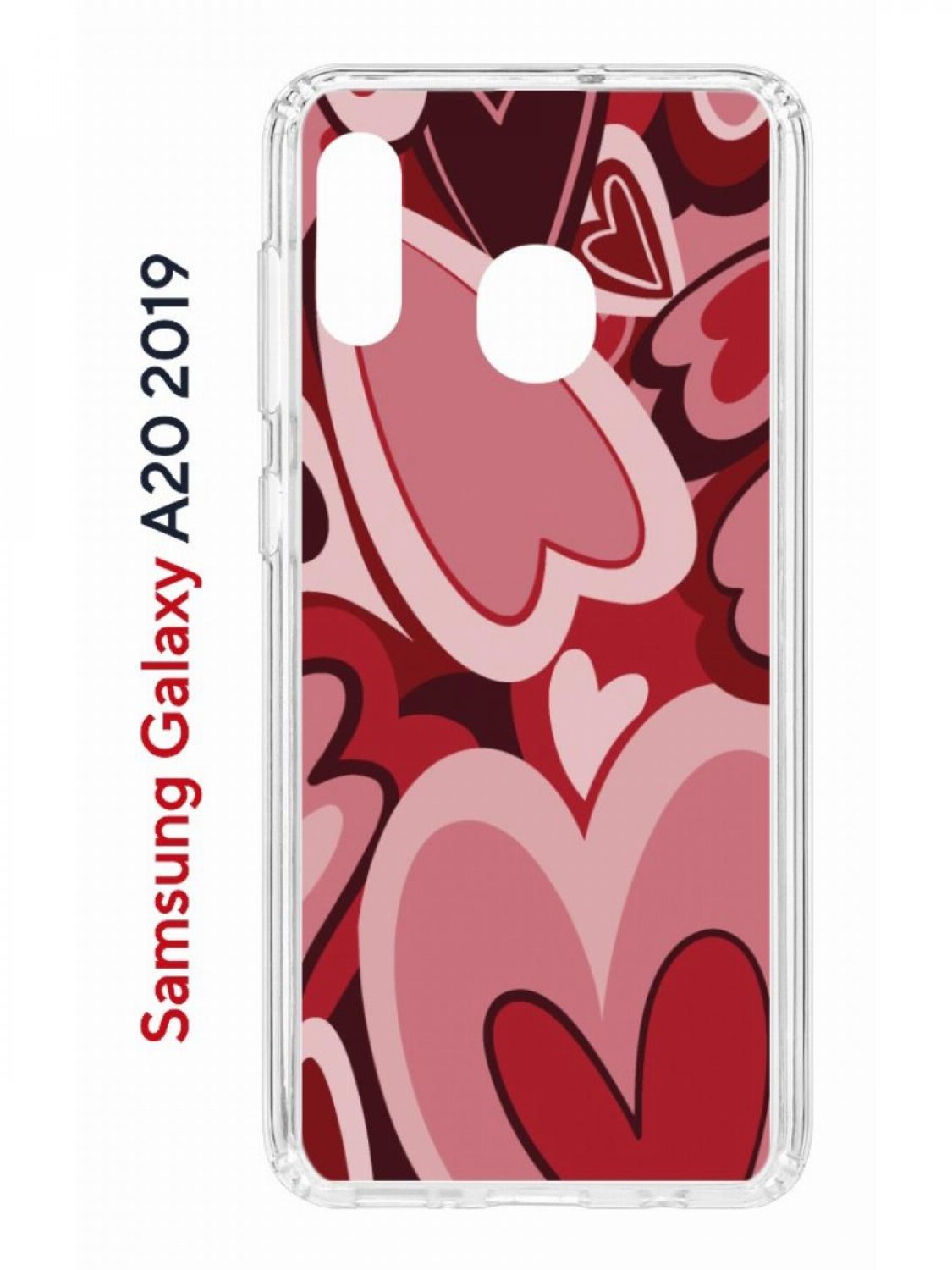 Чехол на Samsung A20/A30 2019 с принтом Kruche Print Сердечки, противоударный бампер, Прозрачный;красный;бордовый;коричневый, Самсунг Галакси А20, А30
Чехол на Samsung A20/A30 2019 с принтом Kruche Print Сердечки, противоударный бампер, Прозрачный;красный;бордовый;коричневый, Самсунг Галакси А20, А30